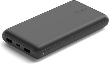 Портативний зарядний пристрій Belkin USB-C 20 000 мАг Power Bank з USB-C/USB-A для iPhone та інших пристроїв - чорний