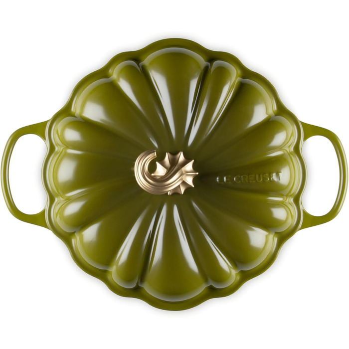 Каструля для тушкування Le Creuset з емальованого чавуну, 2.75 л, білий колір (Leaf It to Me)