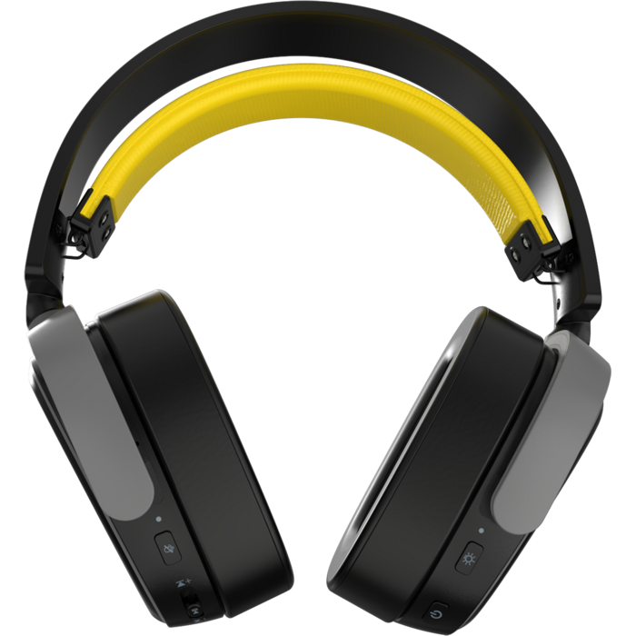 Бездротова ігрова гарнітура Ajazz AHM09 MAX Black Gray Yellow (AHM09-MAX-BGY)