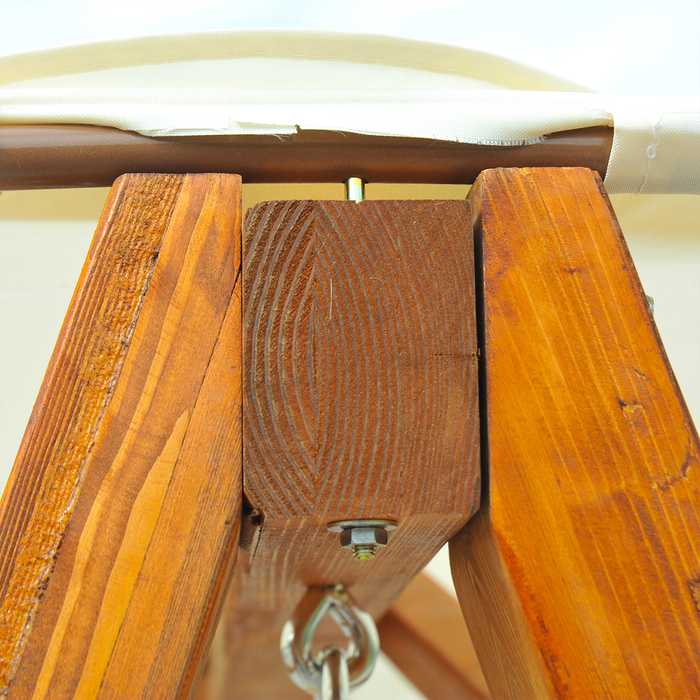 Гойдалка садова двомісна з модрини 