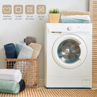 Килимок для ванної кімнати Madison Park Signature Splendor, 100% бавовна, високий ворс, 53x86 см