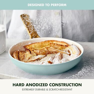 Набір сковорідок GreenPan з антипригарним покриттям, 25.4 см та 30.5 см, кераміка, нержавіюча сталь, NSF-сертифіковані, піч та посудомийна машина, моховий зелений