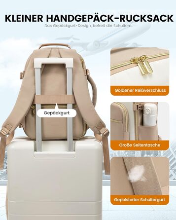 LOVEVOOK Рюкзак ручної об'єм Ryanair, 40x20x25 см, для ноутбука 13.3