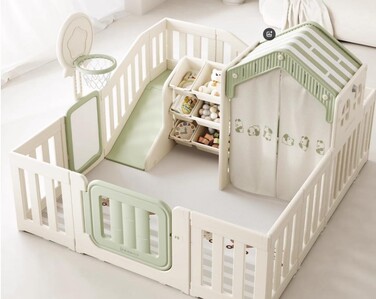 Дитячий ігровий комплекс Mealux Tiana White / Green (арт. KD-C013 White/Green)