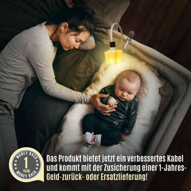 Нічник дитячий LED Stern: Лампа для спальні, дитячої кімнати, для годування та пеленання. Регульована яскравість, декор для кімнати, подарунок