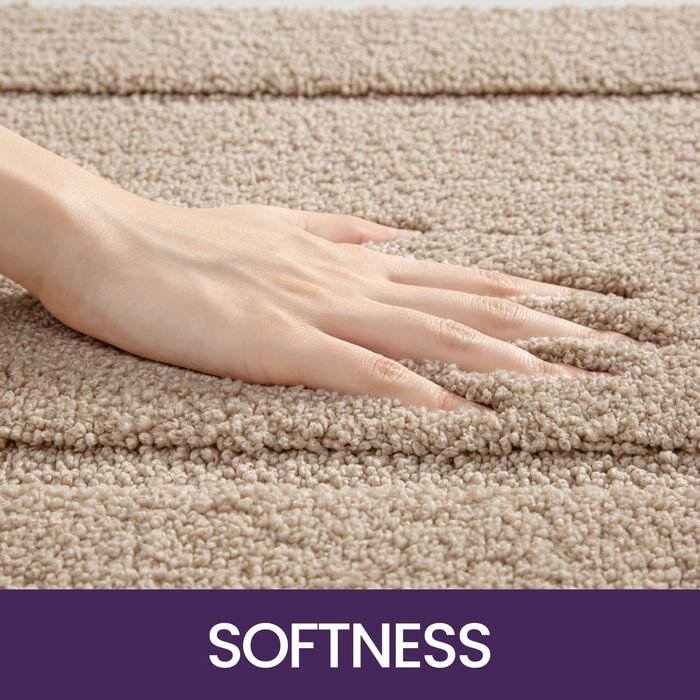 Килимок для ванної кімнати DEXI: антиковзкий, миючий, з мікрофібри, білий