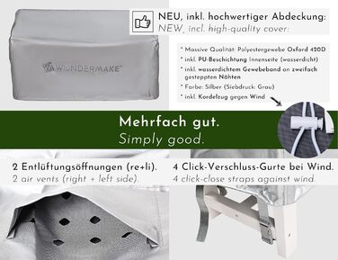 Дитяча дерев'яна лавка Kinder-Gartenbank для саду та відпочинку, 2-місна, з текстильним покриттям та спинкою, масив, білий/сірий/антрацит