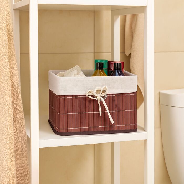 Набір кошиків для зберігання Relaxdays з бамбука