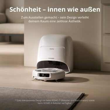 Робот-пилосос DJI ROMO S з функцією миття підлоги, 25 000 Па потужність всмоктування, розпізнавання перешкод рівня дрона, два робочі руки, 200 днів без обслуговування, автоматичне очищення та сушіння моп-насадки (DJI ROMO A (версія з баком для води))