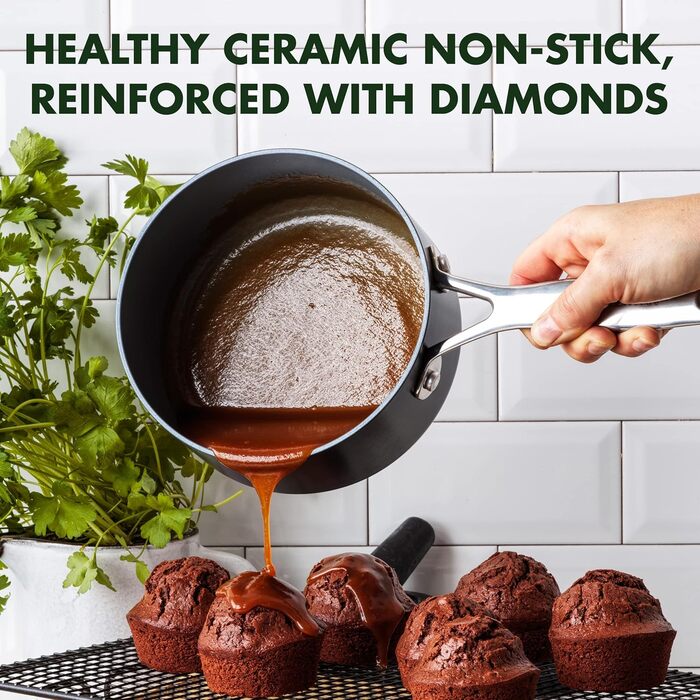 GreenPan Valencia Pro сковорода з антипригарним покриттям Harteloxierte, 28 см, 4.2 л, з кришкою, індукція, для плити та духовки, серія Valencia Pro