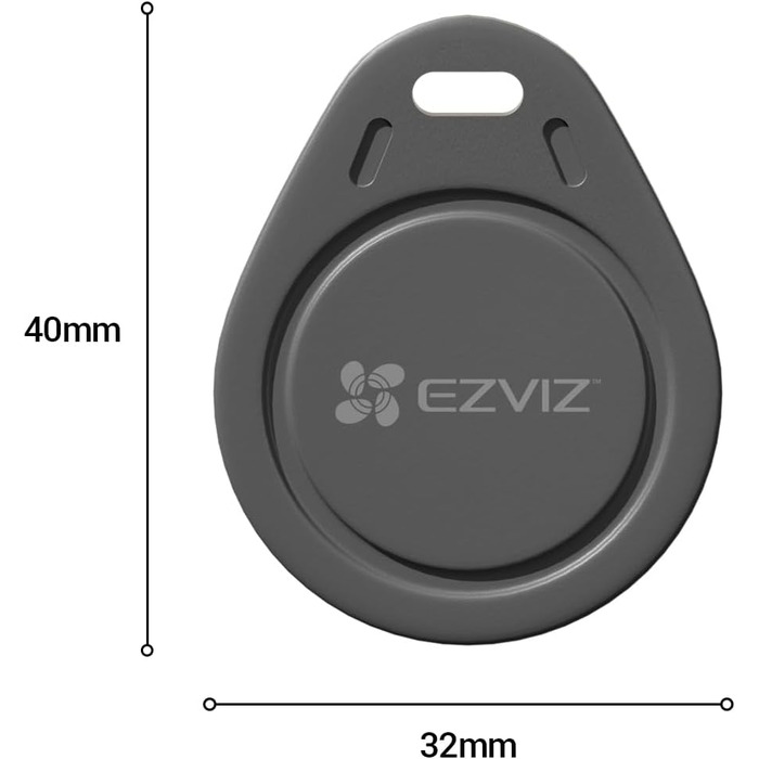 Відеодомофон EZVIZ CP7 з дверним дзвінком, 2K камера, розпізнавання осіб, push-повідомлення, двосторонній аудіо, кольоровий сенсорний екран, Dual Band, для зовнішнього використання, RFID картка