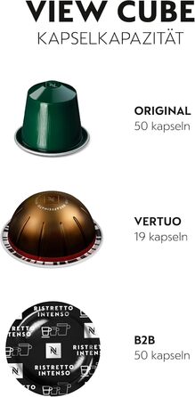 Контейнер для капсул Nespresso VIEW Cube - стильна та зручна організація капсул кави (50 шт.)
