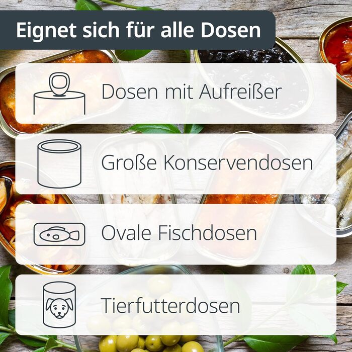 Електричний відкривач банок ADE | для літніх людей | з магнітом та гачком | без гострих країв | з батарейками, чорний
