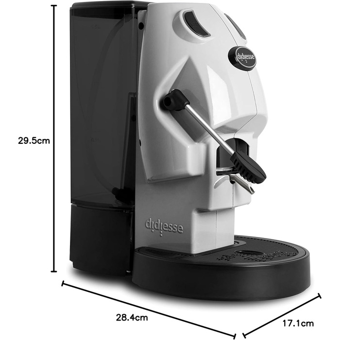 Кавомашина Didiesse Baby Frog Pad – компактна модель з підсистемою 44 мм, 450 Вт, 1,5 л бак, функція Standby (біла)