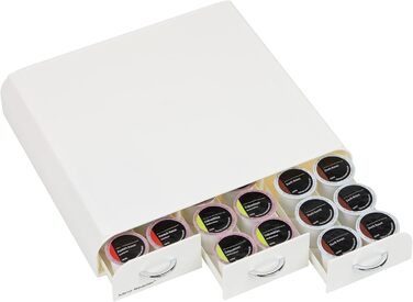 Організатор для капсул кави Mind Reader TRAY6-WHT, білий: для K-Cup, CBTL, Verismo, Dolce Gusto, 36 капсул