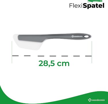 Чудо-міксер-Flexispatel гнучкий силіконовий шпатель (28,5 см) * Шпатель ідеально підходить для блендера TM6/ TM5 / TM31 для спорожнення блендера Колір Сірий 28,5 см сірий