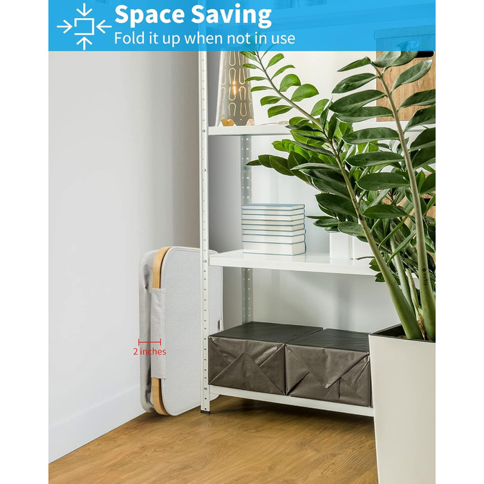 Великий кошик для білизни з кришкою, 100 л, з бамбуковими ручками, для зберігання одягу та іграшок, складний, з внутрішньою кишенею, для спальні та ванної кімнати