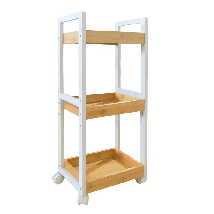 Відкидна полиця Relaxdays з бамбука, 3 відділення