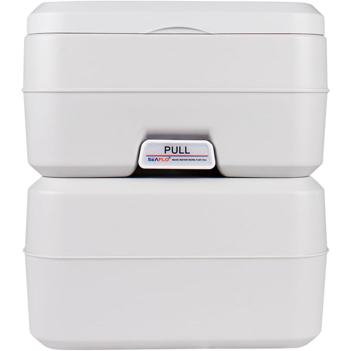 Інноваційна портативна інжекторна туалет Seaflo LIGHTEU 4.75 Gallonen для кемпінгу, дому, трейлера