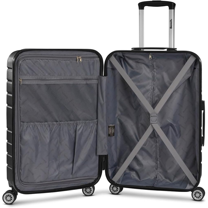 Набір валіз Bench Hartgepäck Seattle 3 шт. | Чорний колір | ABS, 4 колеса, TSA-замок | Розмір M (69 см)