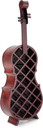 Стеллаж для вина Stradivino на 21 пляшку: дерев'яний винний ретро-стенд, ручної роботи, висота 135 см