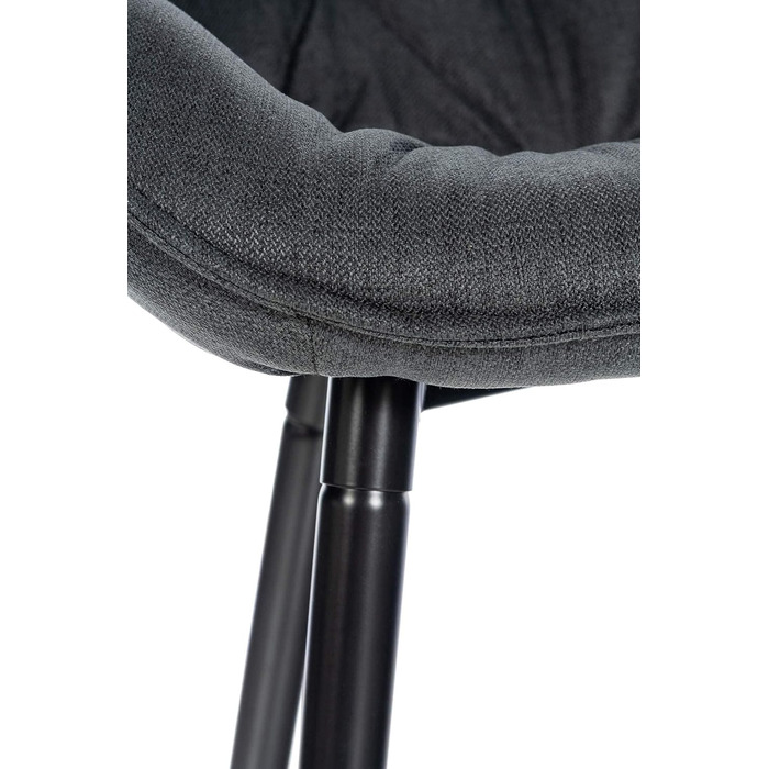 Барні стільці Gibson (2 шт.) - рожеві, з підніжкою, матеріал: тканина, темно-сірий