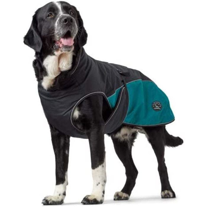 Пальто для собак Hunter UPPSALA ALLROUNDER, 2-в-1, флісова підкладка на ґудзиках, водовідштовхувальне, 40, антрацит/бензин 40 антрацит/бензин
