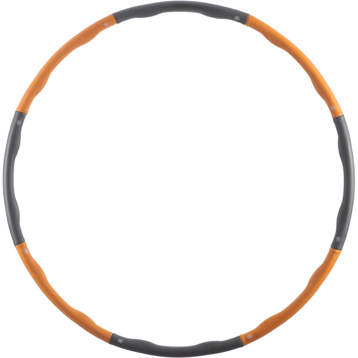 Знімний обруч для фітнесу InnovaGoods V0103103 O-Waist з пінопластовим покриттям, помаранчевий, один розмір