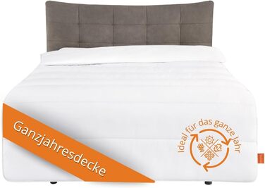 Sleepling Зимна ковдра для ліжка 135x200, тепла з наповнювачем 1.685 гр, мікрофібра, Ökotex, прання 60°C, універсальна ковдра 155x220 см