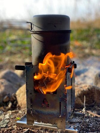 Набір посуду iBasingo з титану (2 шт.): каструля 1000мл, сковорода 500мл для кемпінгу та відпочинку на природі