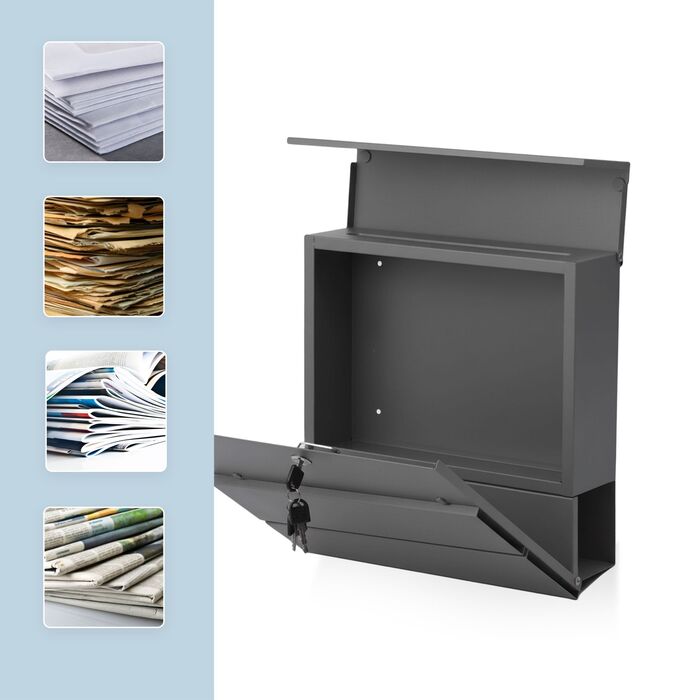 Скріпка Relaxdays з відсіком для газет