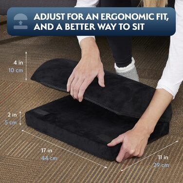 Підставка для ніг під стіл Sky Solutions – Memory Foam, ергономічна, регульована, для дому та офісу