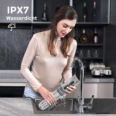 Sous Vide занурювальний циркулятор KitchenBoss G310PS-SC: точний контроль температури, Wi-Fi, LED дисплей, 1100W, IPX7 водонепроникність