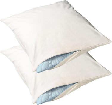 Наволочка Softsan Extra Soft Allergy, оболонка проти кліщів для подушок, для захисту від кліщів для алергіків домашнього пилу (наніжка наволочка 2 шт. 80 x 80 см)