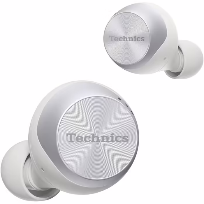Навушники Technics EAH-AZ70WE-S бездротові, внутрішньоканальні, преміум-клас, шумозаглушення, голосове керування, сріблясті
