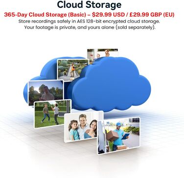 Blazique Smart Video Doorbell - Бездротова відеодзвінок з AI-розпізнаванням, 2.4G Wi-Fi, нічне бачення, двосторонній аудіо, хмарне сховище