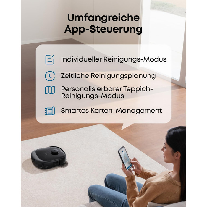 Робот-пилосос Eufy Omni E25 HydroJet з функцією миття, 20000Pa, Turbo-сила всмоктування, щітки DuroSpiral, CornerRover для кутів, станція All-in-One, для тварин та дітей