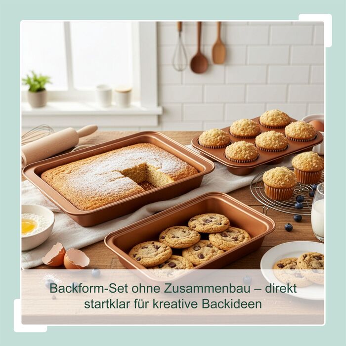 Набір Relaxdays Backform, 3 шт., мідь