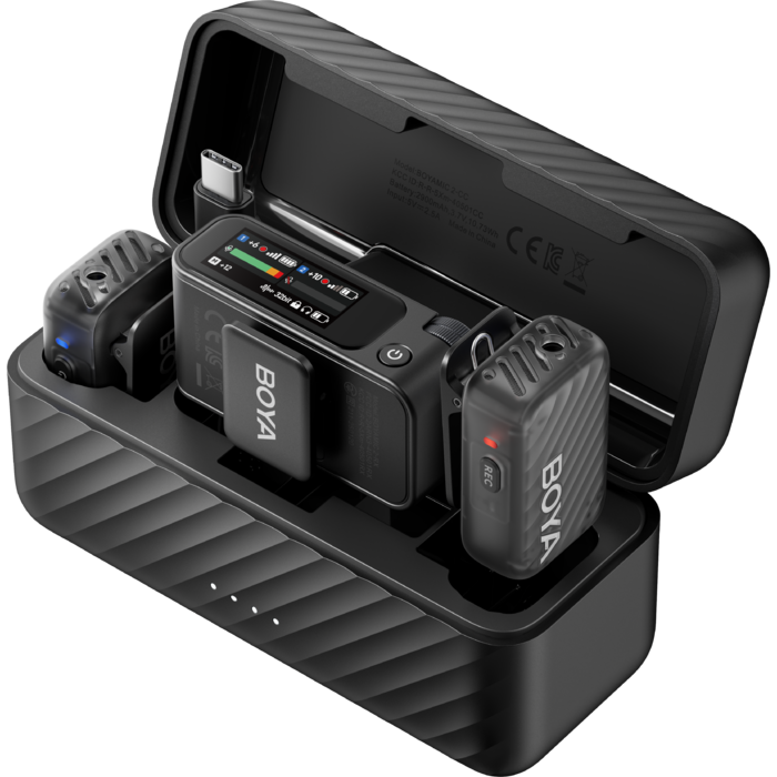 Бездротовий мікрофон BOYA MIC 2-02 Type-C/TRS Black
