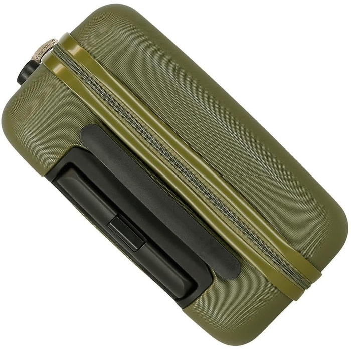 Чохол-валіза Roll Road Flex з ABS-пластику, кодовий замок, 4 колеса, ручна поклажа, зручний внутрішній простір (набір 2 шт., хакі)