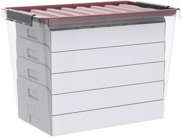 Коробка для зберігання новорічних кулі та прикрас з кришкою | Безпечне та стильне зберігання для Різдва | 61 літр | Без BPA | Набір 1 шт.