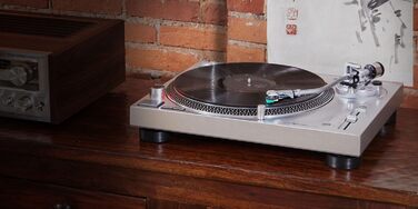 Програвач вінілу Audio-Technica LP120XUSBSV з прямим приводом, аналоговий та USB, сріблястий