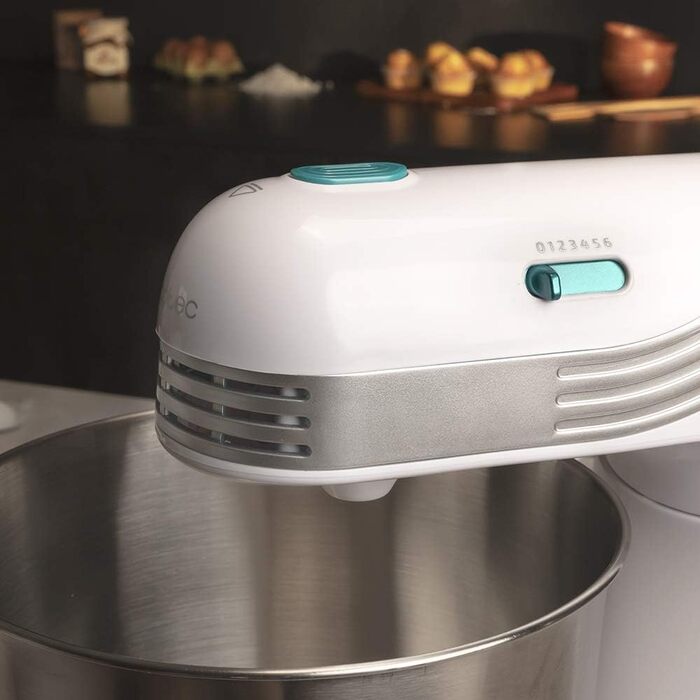 Кухонний комбайн Cecotec Cecomixer 250W з нержавіючої сталі, 3л, 5 функцій, 6 швидкостей, білий