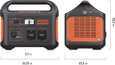 Jackery Explorer 1000: портативна електростанція, 1002Wh, 230V/1000W (пікова 2000W), USB, QC, для кемпінгу та подорожей