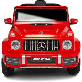 Електромобіль Mercedes G63 AMG для дітей, ліцензія, 12V, з пультом, MP3, червоний