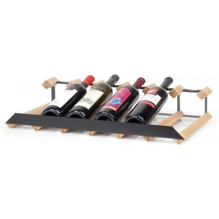 Стильна полиця для вина RAXI™ Show Premium з ешченого дерева на 2 пляшки, дизайн преміум-класу