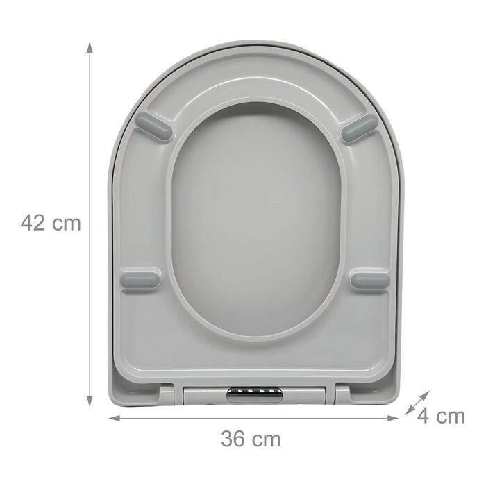 Кришка для унітазу Relaxdays з плавним закриванням