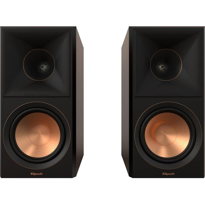 Поличкова акустика Klipsch RP-600M II, 1 пара, рупор Tractrix 90x90, низькочастотний динамік 16,5 см, горіх