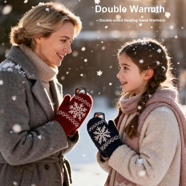 Електричні грілки для рук COTOP, 2 шт. з зарядним кейсом 14000 mAh, USB-C, 3 режими нагріву до 55°C, для кемпінгу, чорно-білі