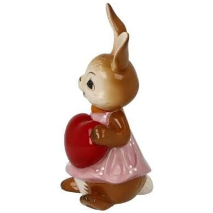 Фігурка кролика Гебель All Love, виготовлена з фаянсу, розміри 6,5 х 5,5 х 12 см, 66-845-83-1